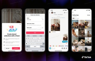 TikTok announces shared feed and collections features