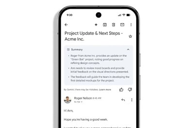 The Gmail app can automatically summarize those long email threads